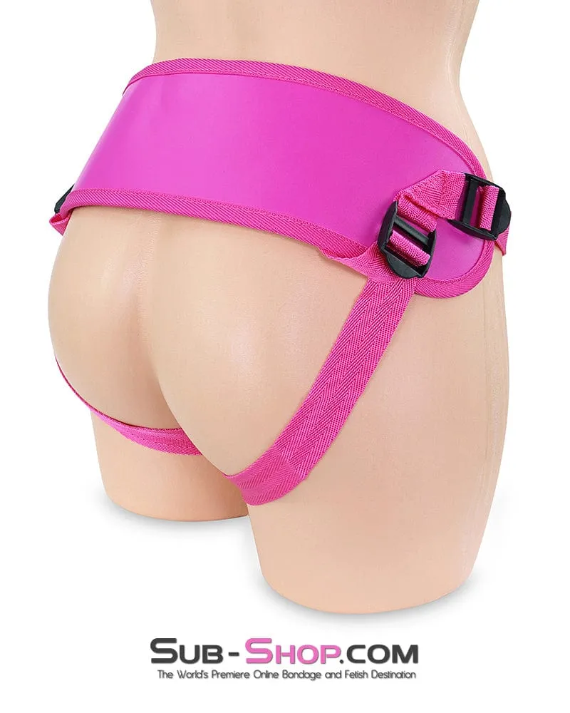 6966DL      Pretty Rough Strap On Pegging Harness