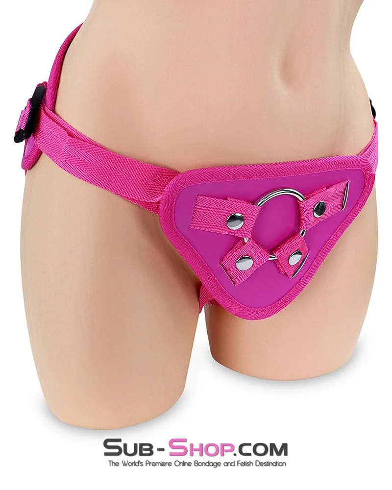 6966DL      Pretty Rough Strap On Pegging Harness