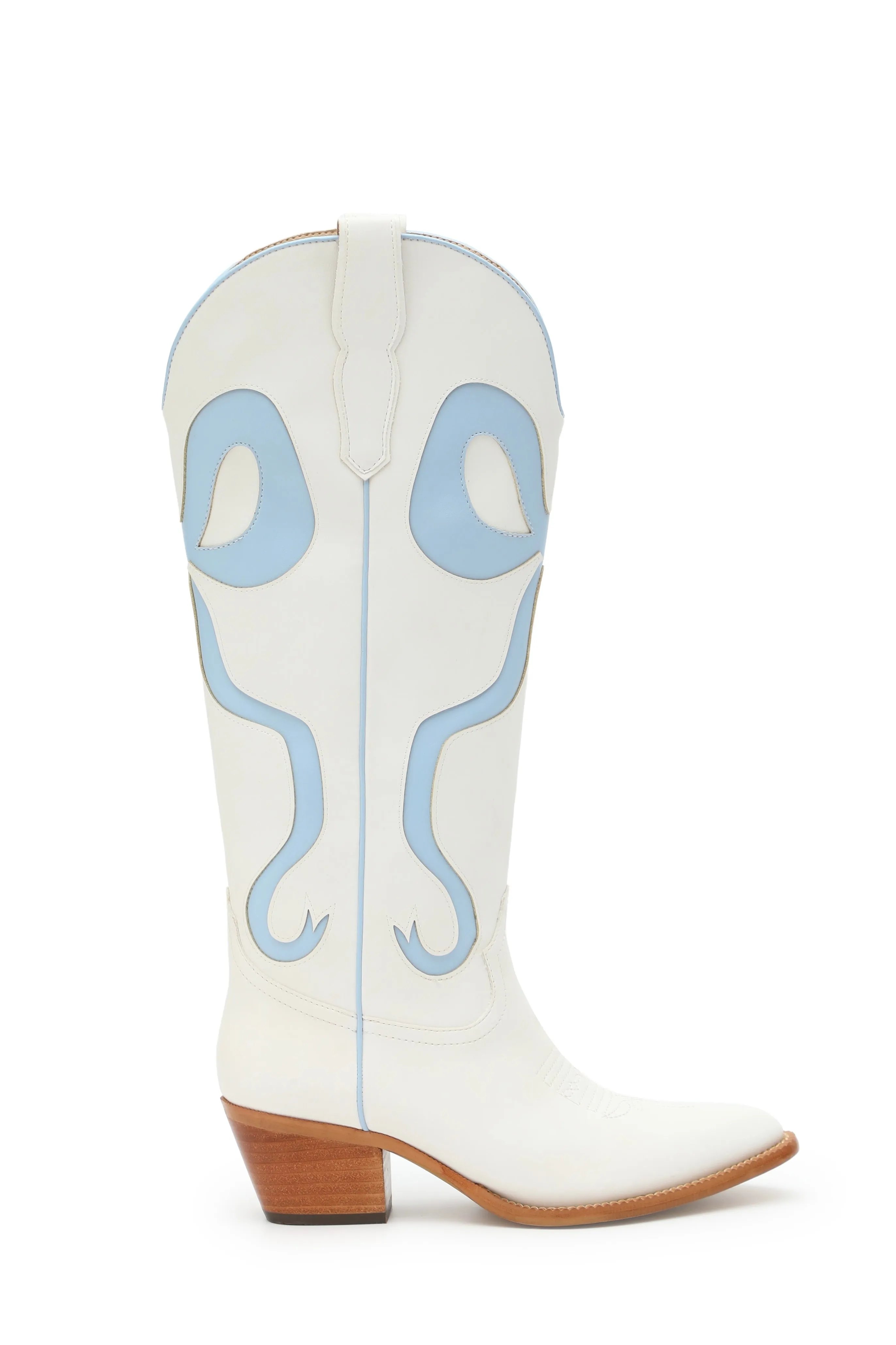 Addison Boots - White & Blue