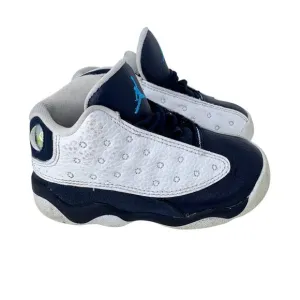 Air Jordan‎ 13 Retro 'Obsidian' Kids Size 8C White Leather Lace Up DJ3004-144
