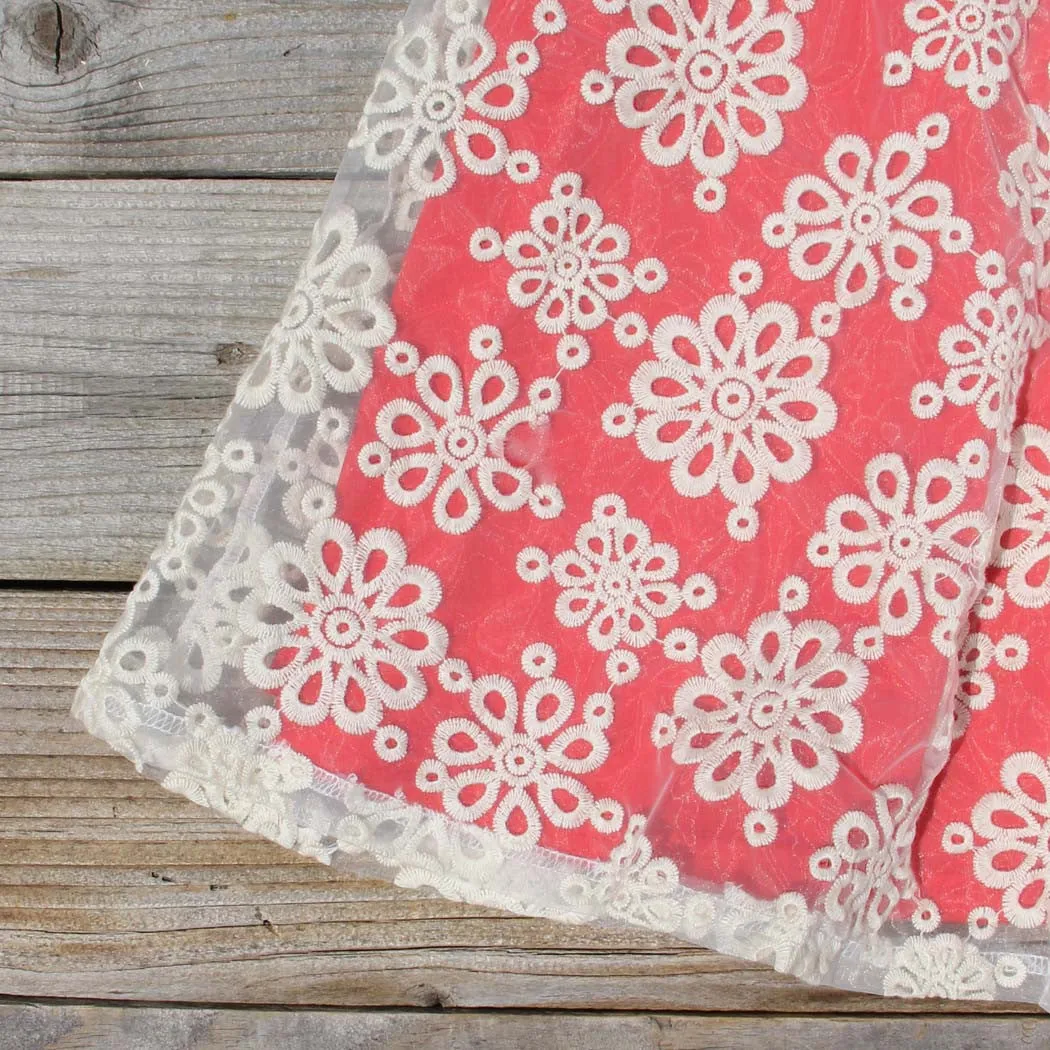 Aisle & Lace Dress in Geranium