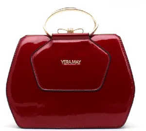 Alexia red patent vegan bag
