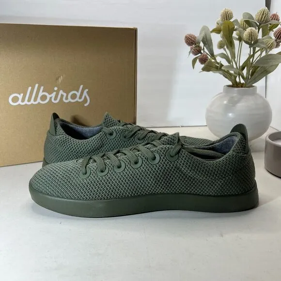 Allbirds Tree Piper Lace Up Sneaker Shoes Olive Green A10244M120 Men's US 12NWB