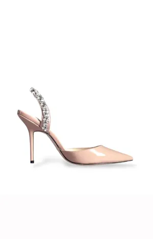 AMINAH ABDUL JILLIL SOLEIL SLINGBACK TAN KITTEN
