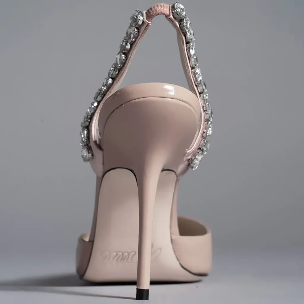 AMINAH ABDUL JILLIL SOLEIL SLINGBACK TAN KITTEN