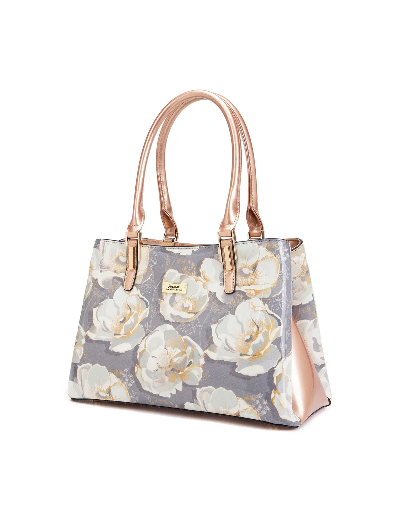ANNALISE GRIP HANDLE  LEATHER BAG- SN77-0378