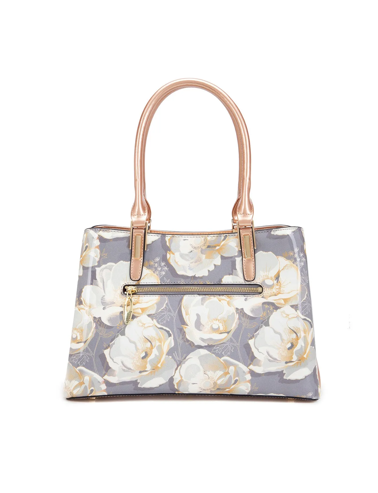 ANNALISE GRIP HANDLE  LEATHER BAG- SN77-0378