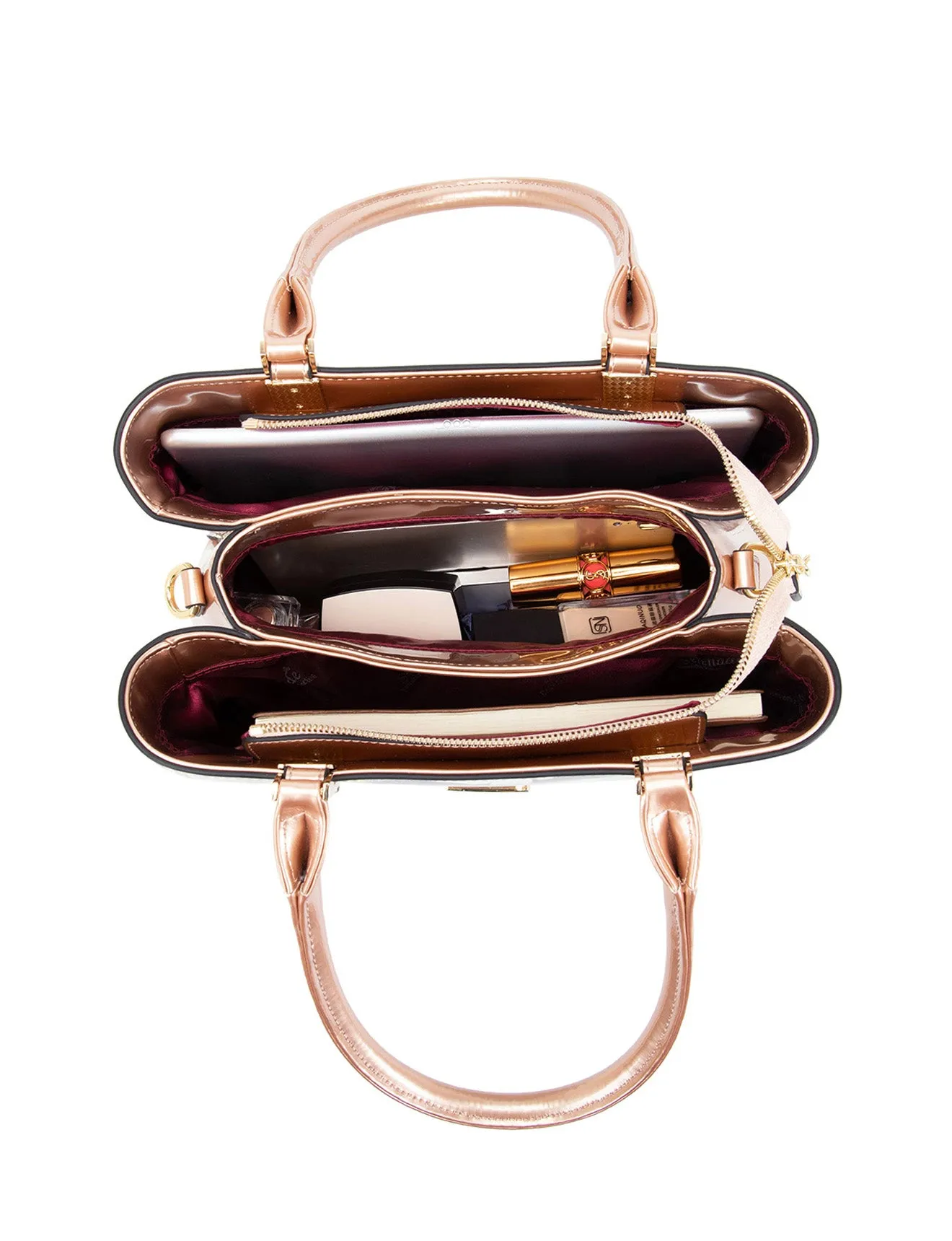 ANNALISE GRIP HANDLE  LEATHER BAG- SN77-0378