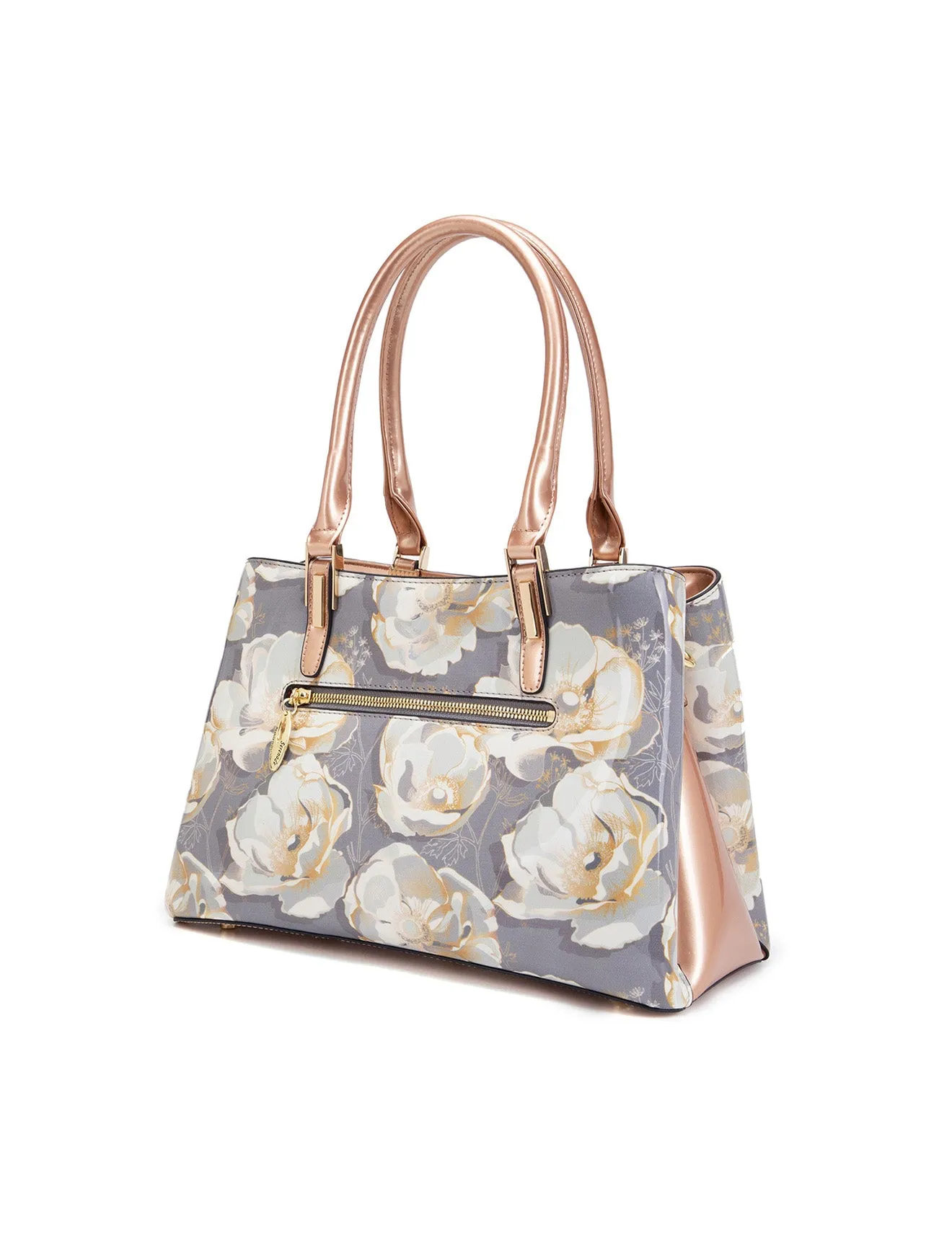 ANNALISE GRIP HANDLE  LEATHER BAG- SN77-0378