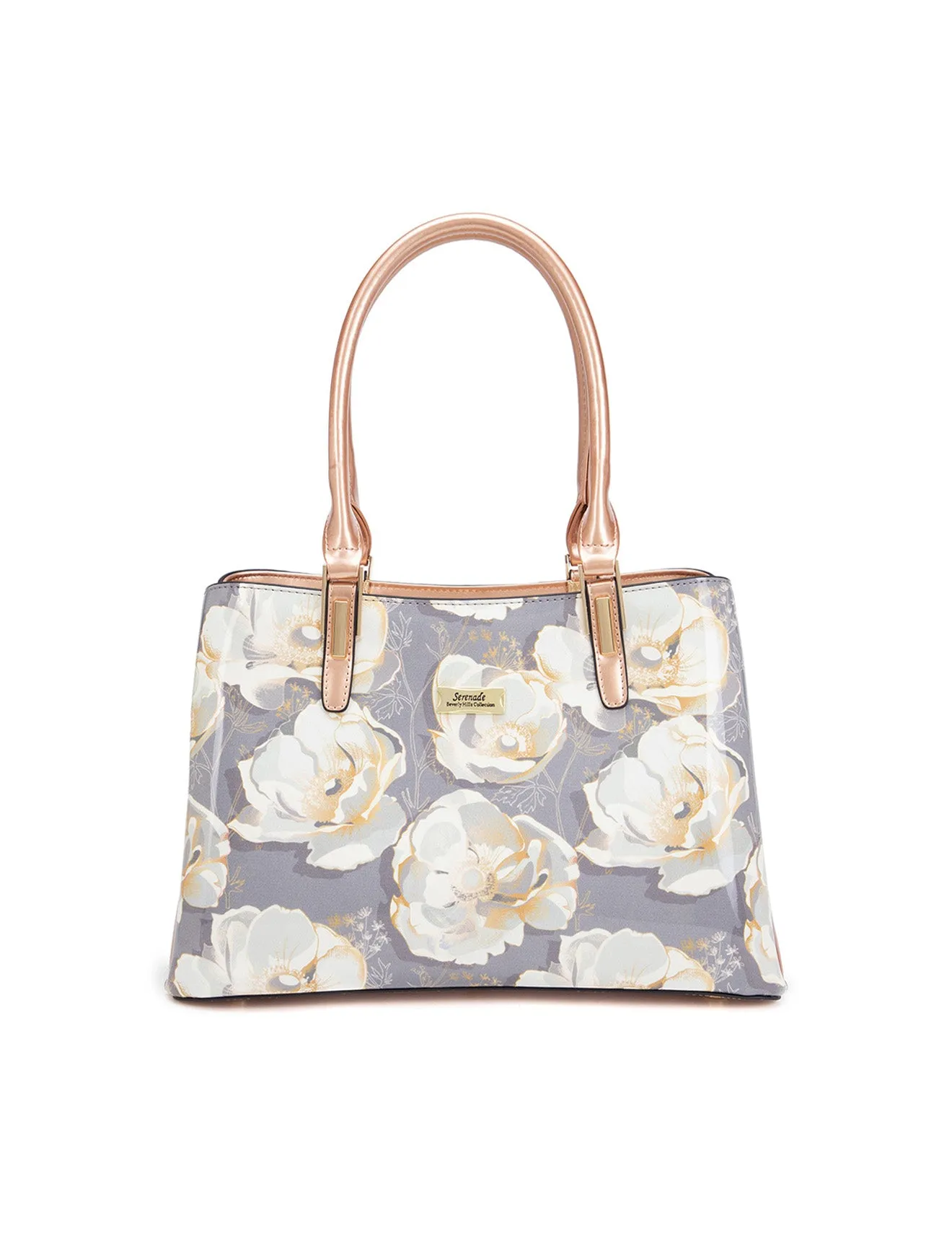 ANNALISE GRIP HANDLE  LEATHER BAG- SN77-0378