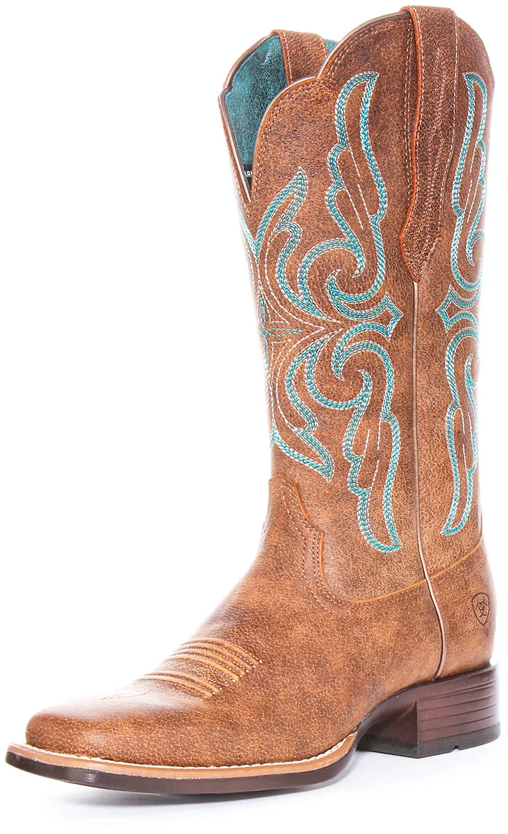 Ariat Primera Strech In Brown Blue For Women