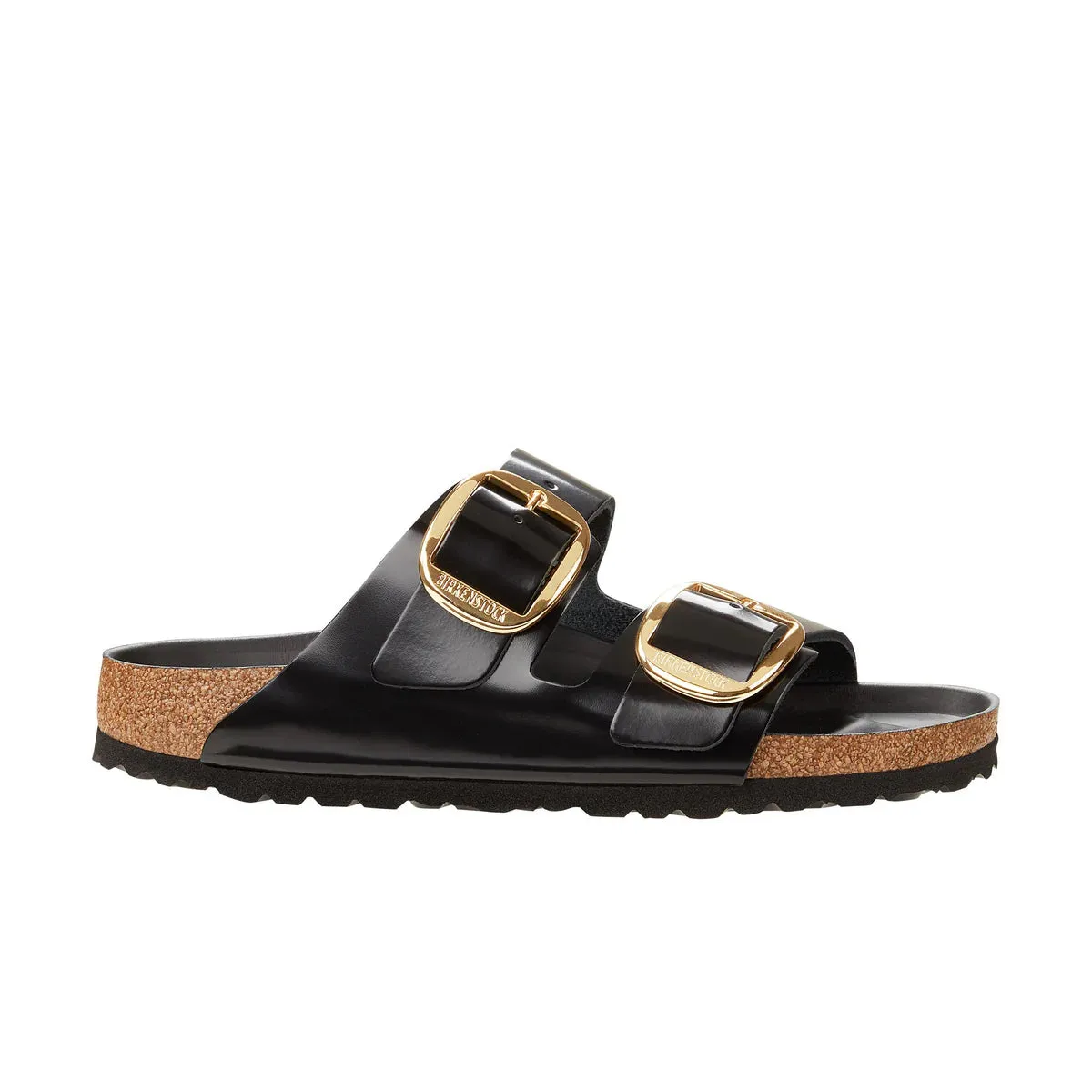 Arizona Big Buckle - High Shine Black - Natural Leather - Reg