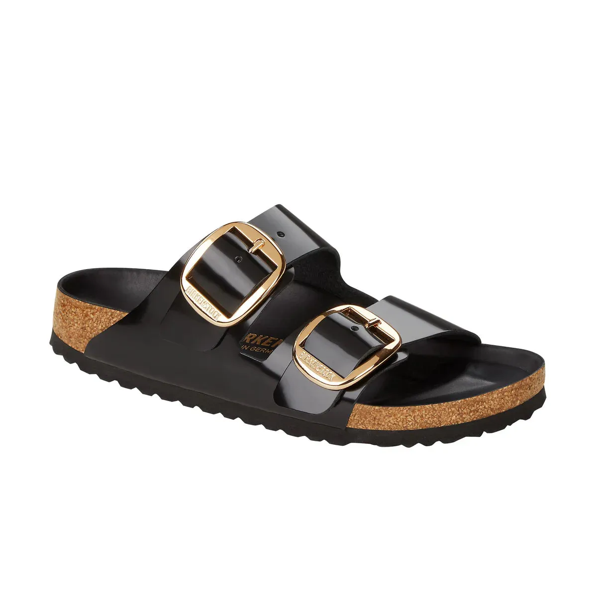 Arizona Big Buckle - High Shine Black - Natural Leather - Reg