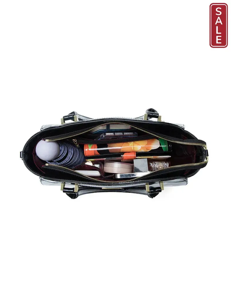 Astoria Patent Leather Grip Bag