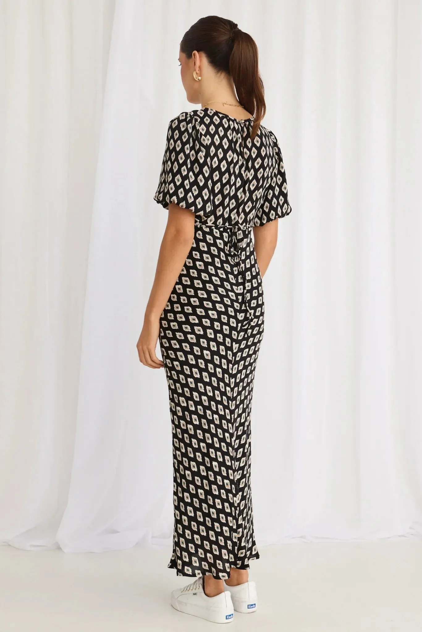Astrid Geo Spot Maxi Dress