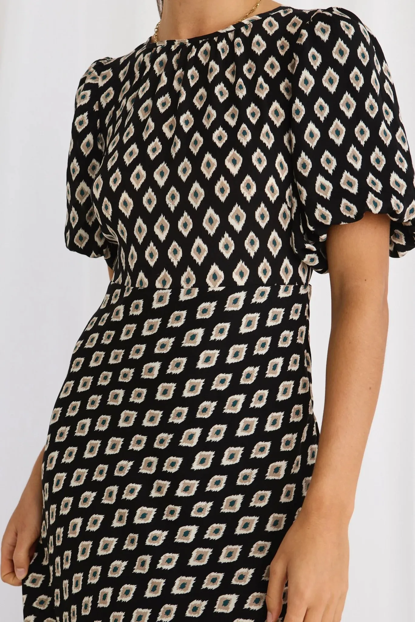 Astrid Geo Spot Maxi Dress