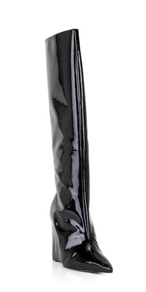 Asya Up Patent Leather Boots