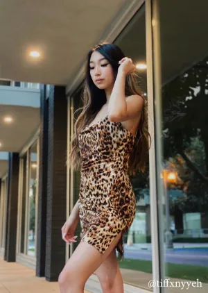 Bethany Leopard Mini Dress