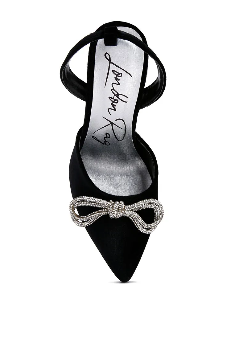 Big Treat Rhinestone Embellished Lace Up Sandals