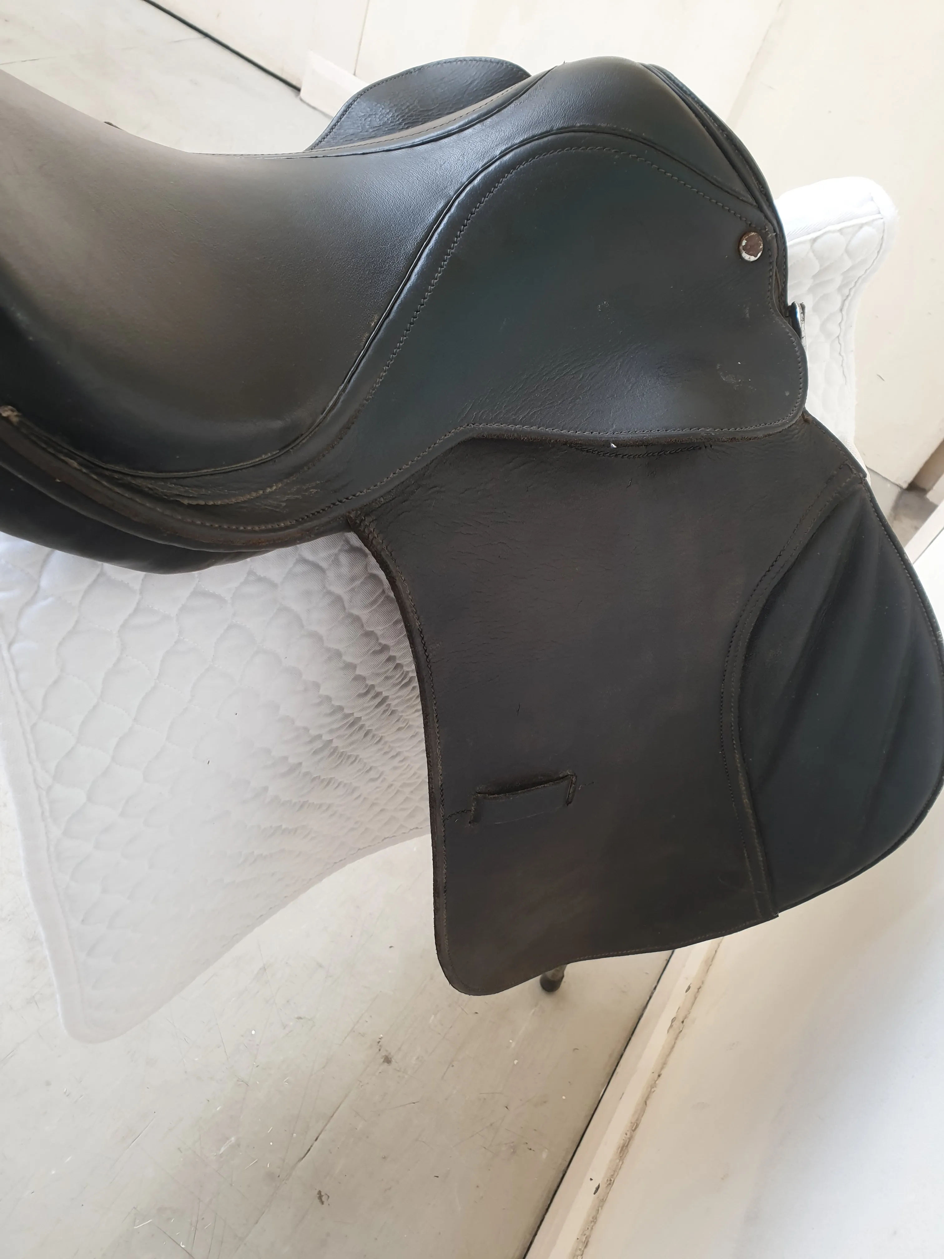 Black 17" med/wide general purpose (G P) saddle 🔵