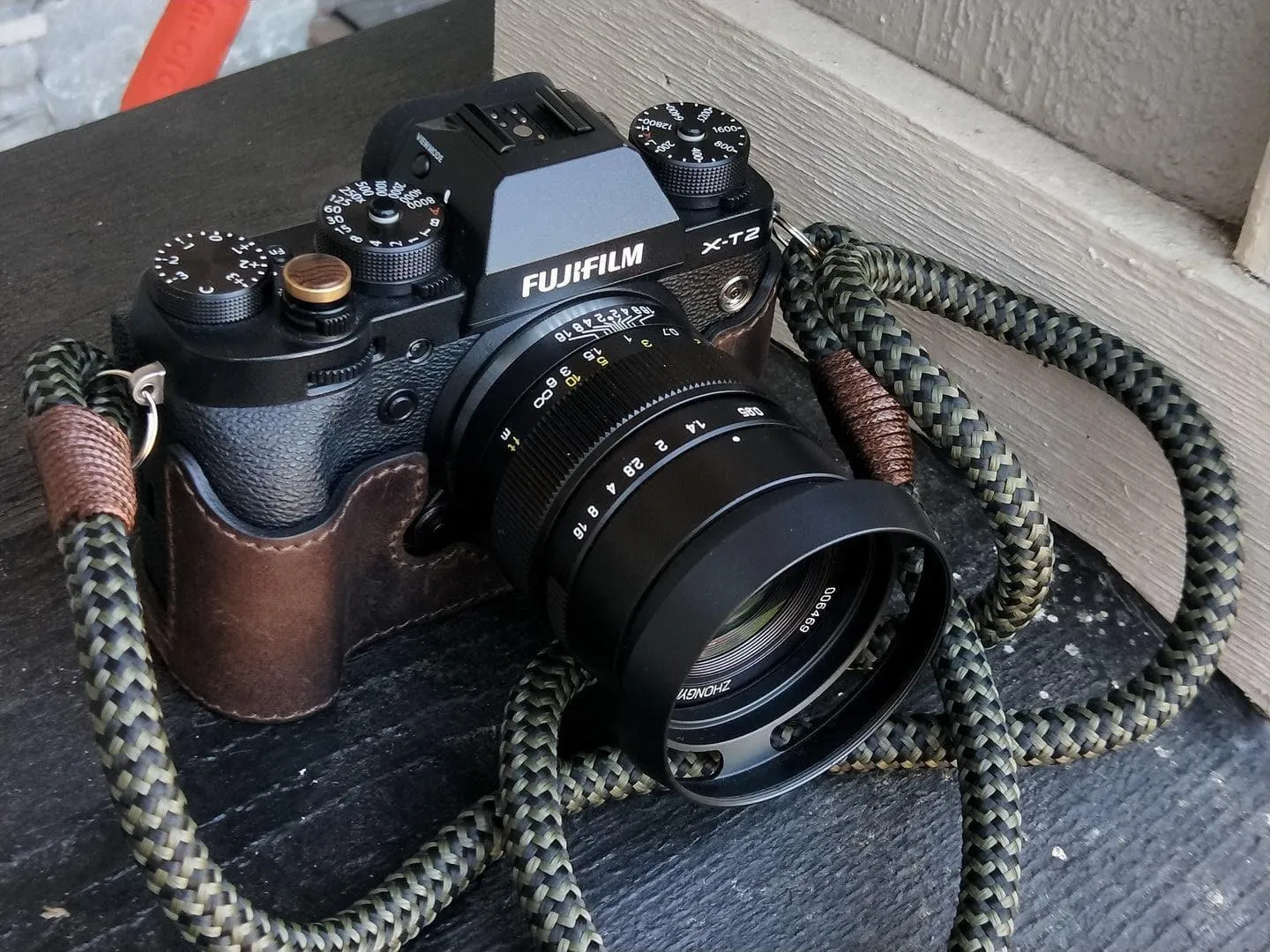 Black-Olive Acrylic Camera Strap