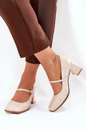 Block heel pumps Step in style