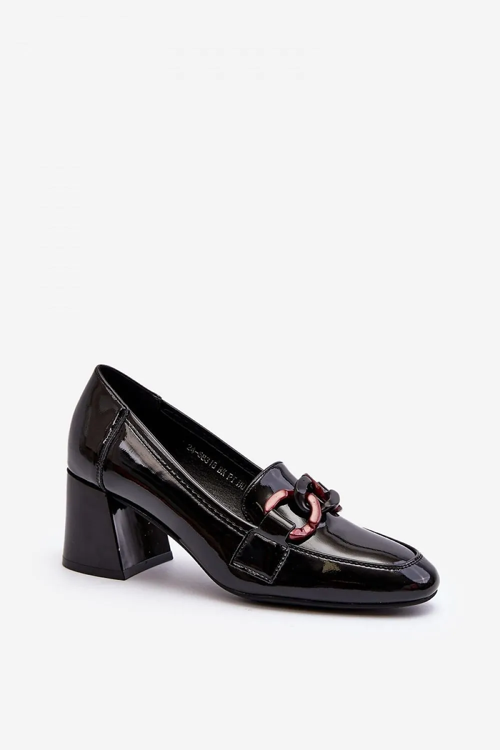 Block heel pumps