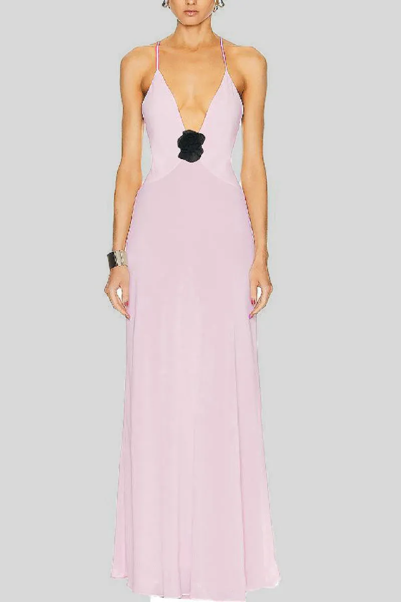 BM0193 Rose Maxi Cami Dress