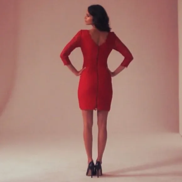 Cache Red Lace Dress NWT Sz 2