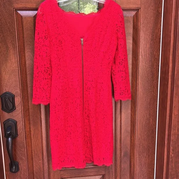 Cache Red Lace Dress NWT Sz 2