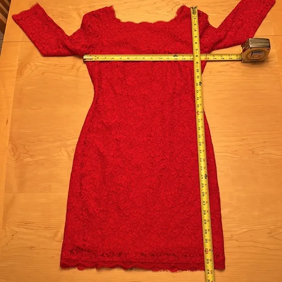 Cache Red Lace Dress NWT Sz 2