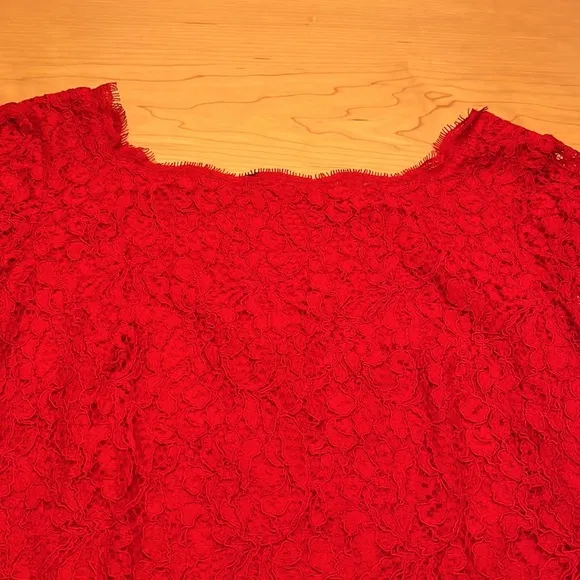 Cache Red Lace Dress NWT Sz 2