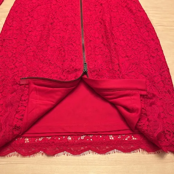 Cache Red Lace Dress NWT Sz 2