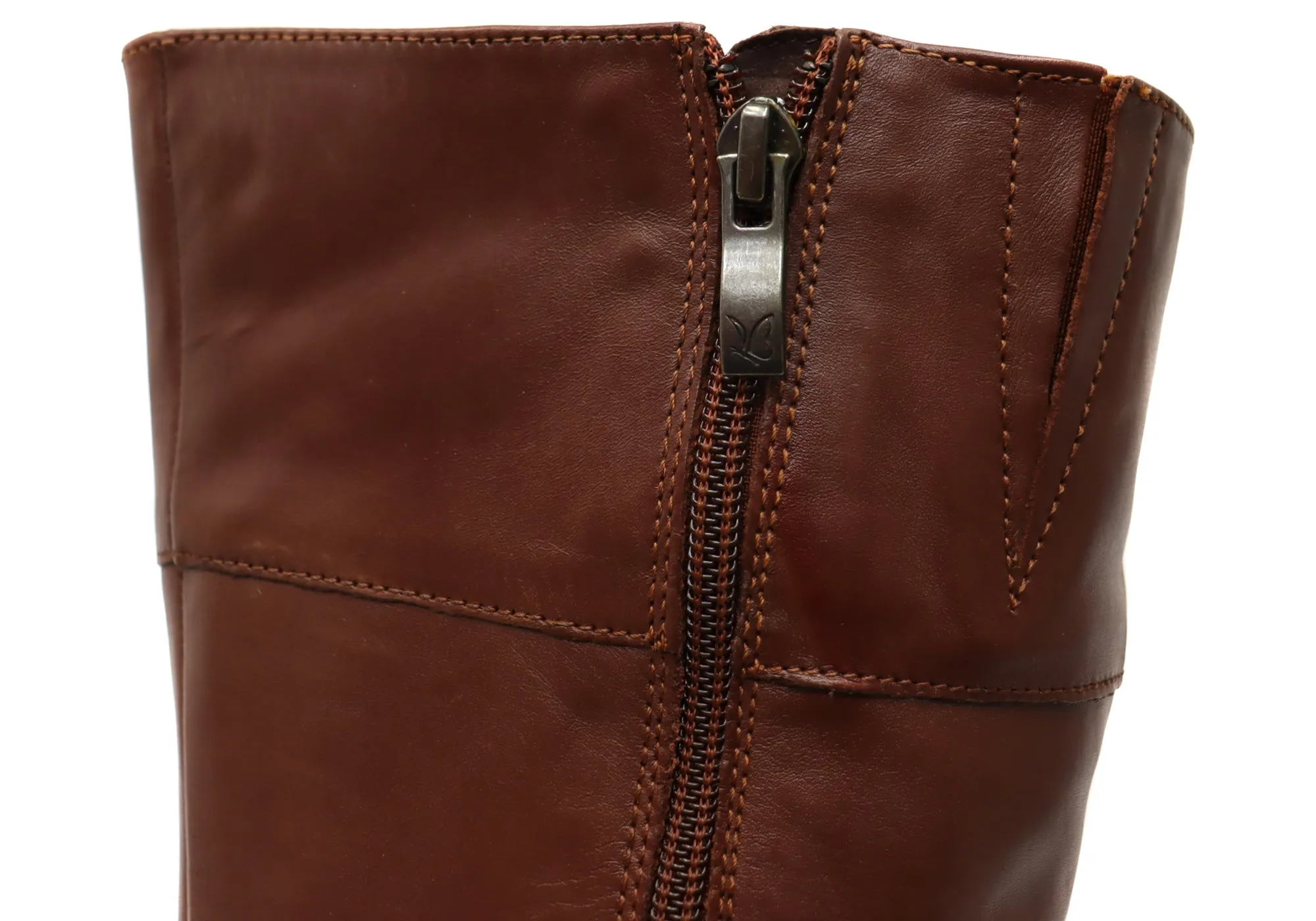 Caprice Anabel Womens Wide Fit Comfortable Leather Knee High Boots
