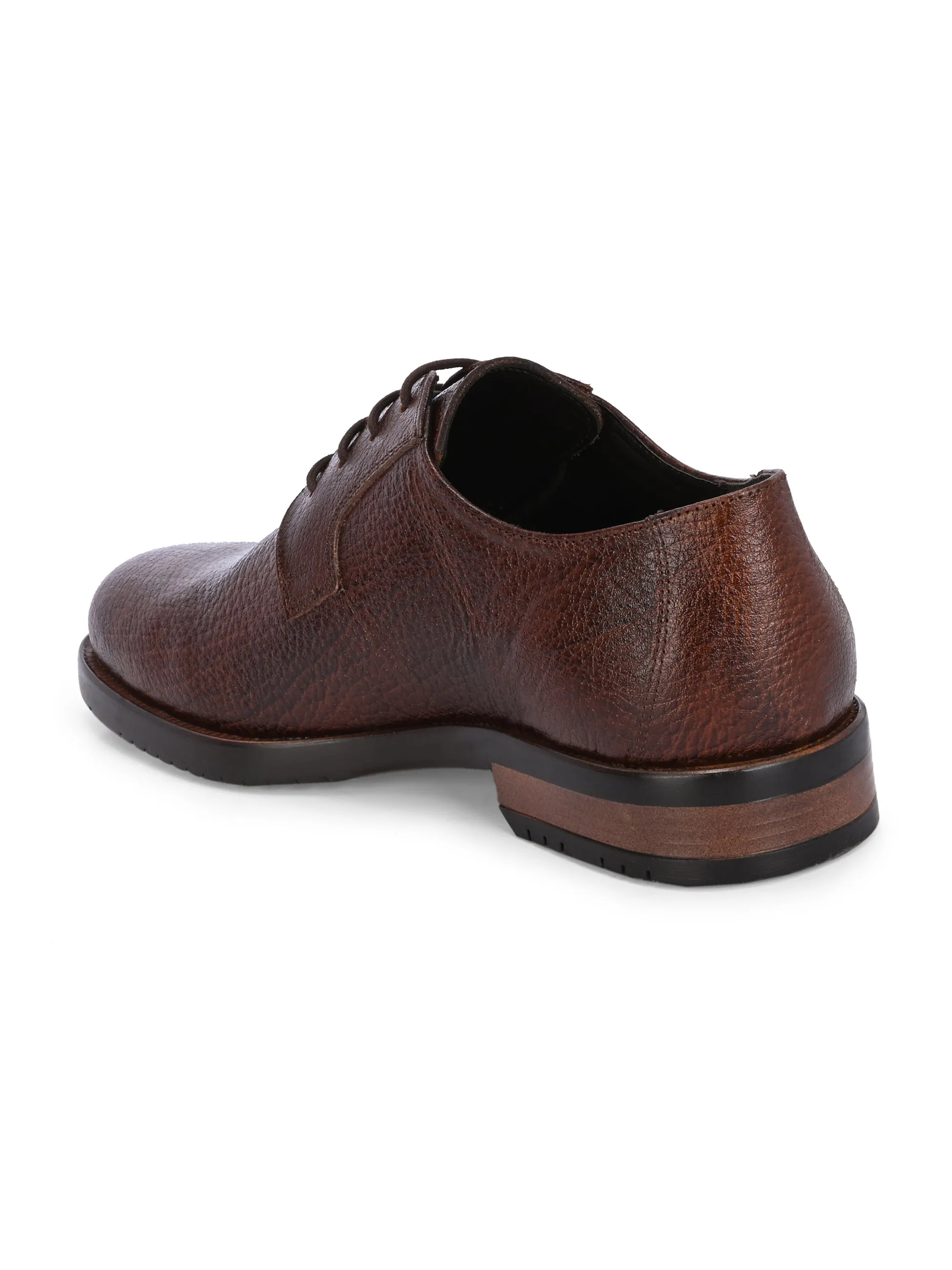 CARLO ROMANO BY WASAN TAN COLOR PREMIUM STYLISH GENUINE LEATHER SHOES FOR MEN
