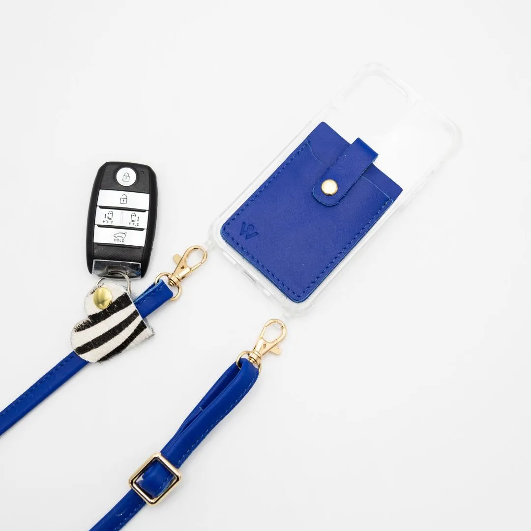 Cobalt Blue Leather Strap ( gold fittings)