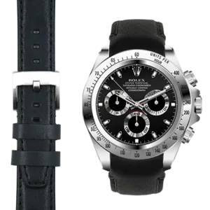 Curved End Leather Strap for Rolex Daytona with Tang Buckle