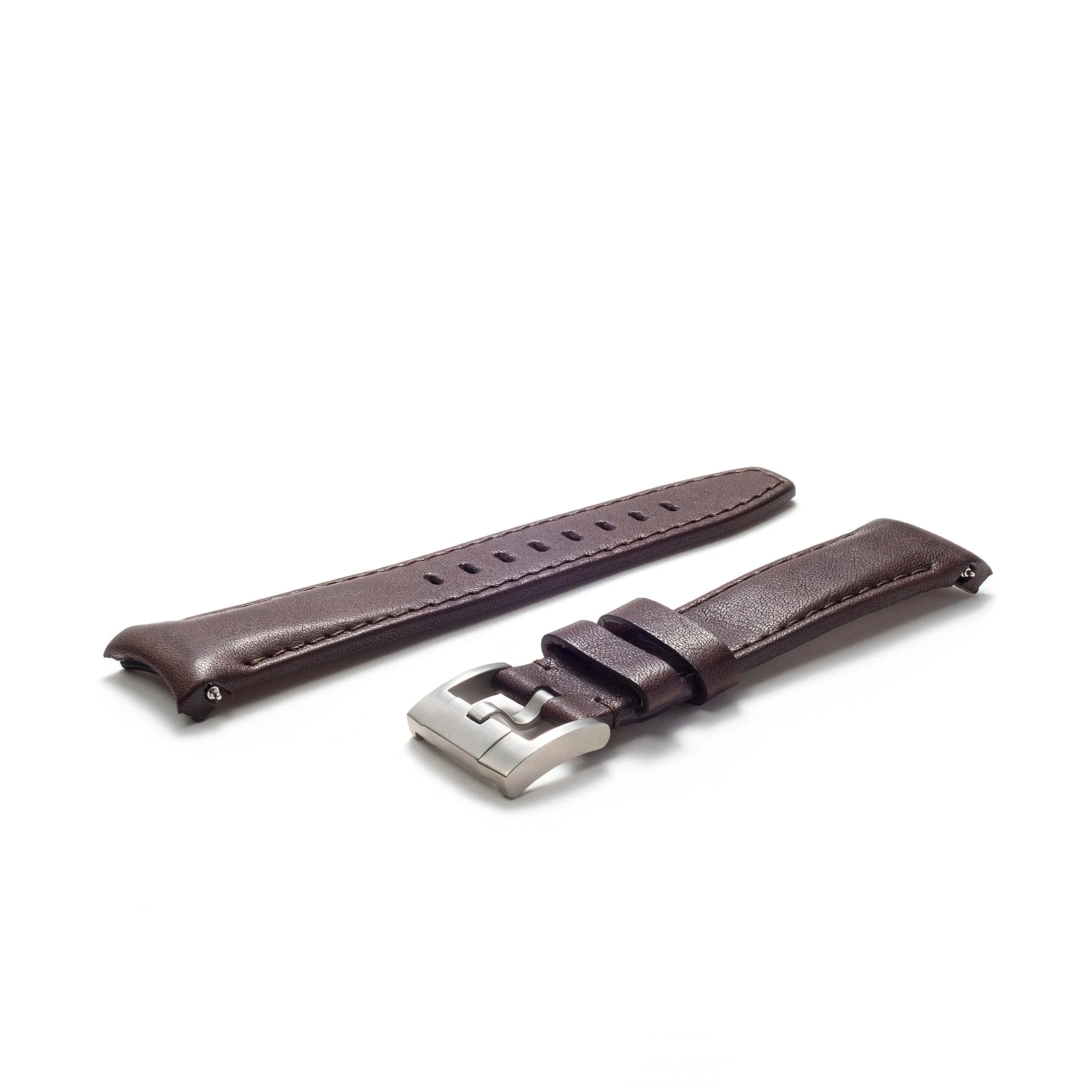 Curved End Leather Strap for Rolex Daytona with Tang Buckle