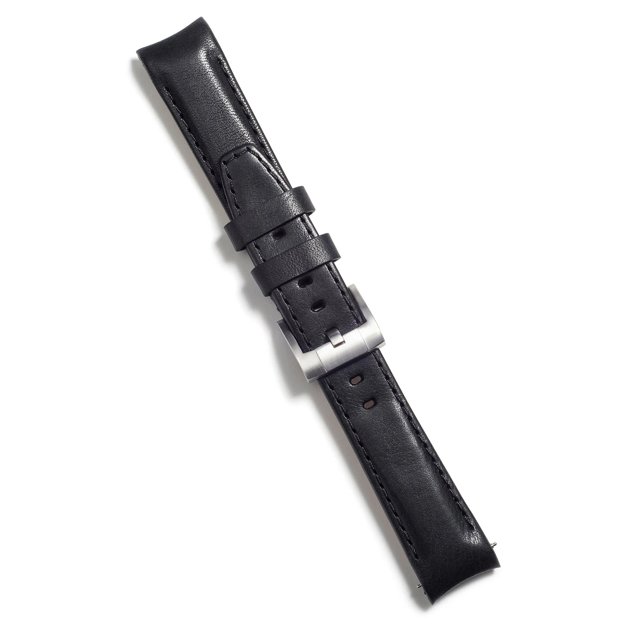 Curved End Leather Strap for Rolex Daytona with Tang Buckle