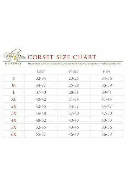 Deluxe Lace-Up Steel Boned Over Bust Corset