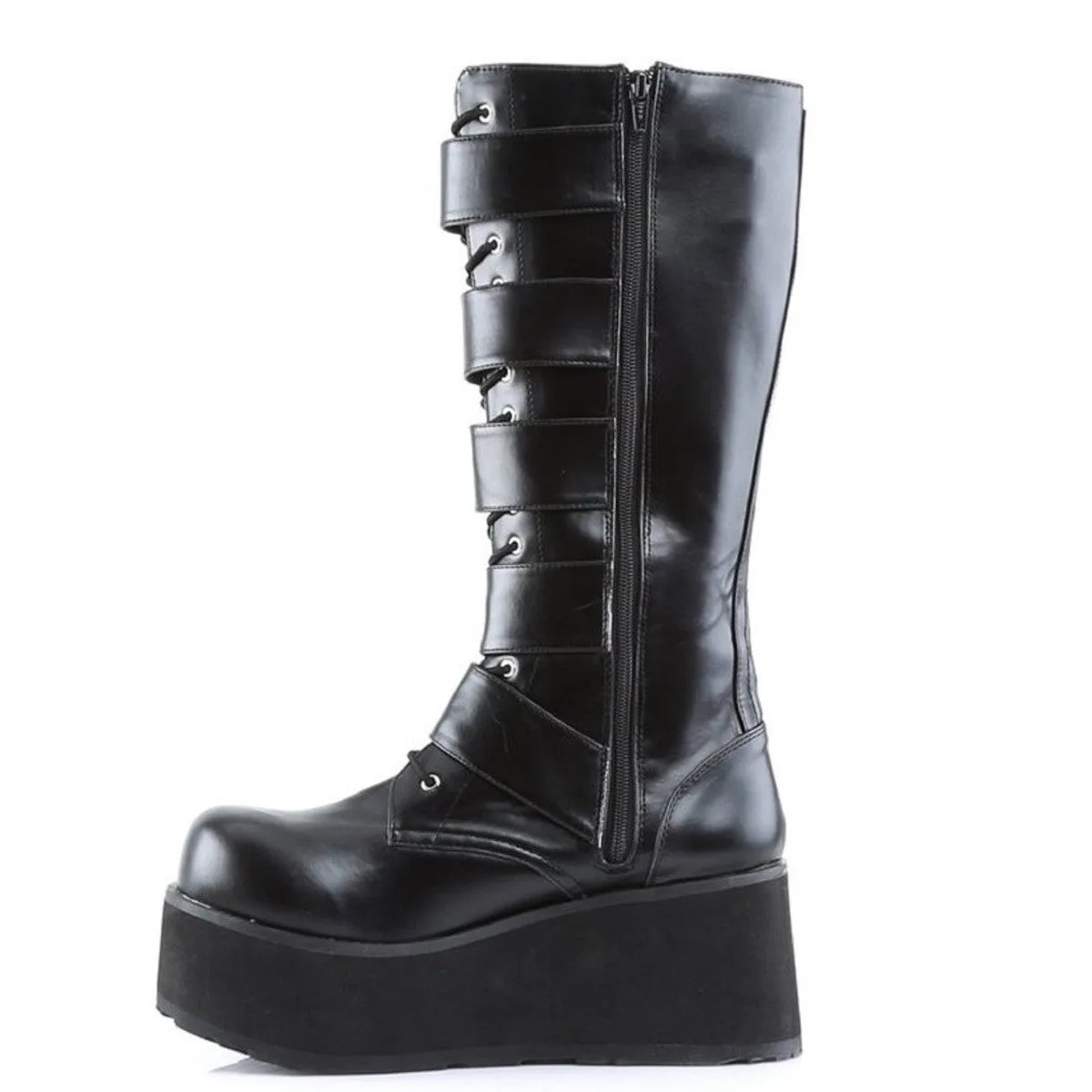 Demonia Trashville 518 Platform Gothic Punk Knee High Boots