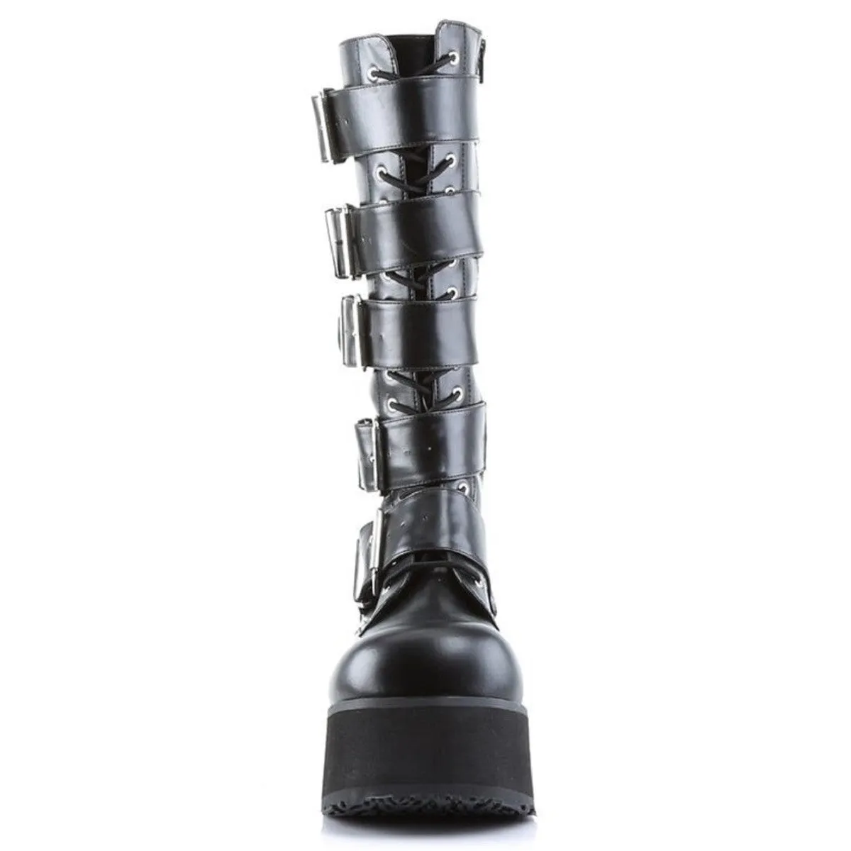 Demonia Trashville 518 Platform Gothic Punk Knee High Boots