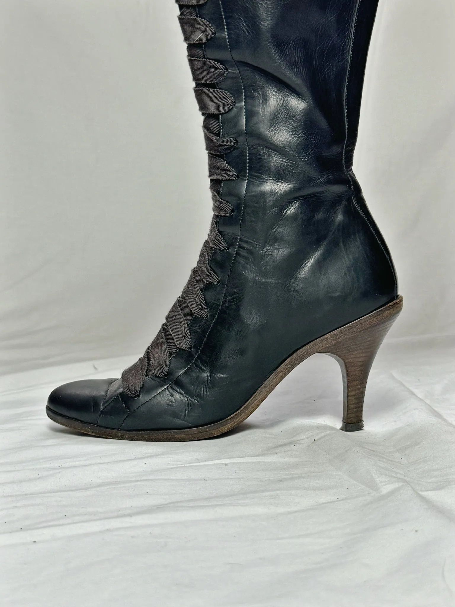 DRIES VAN NOTEN RIBBON BOOTS