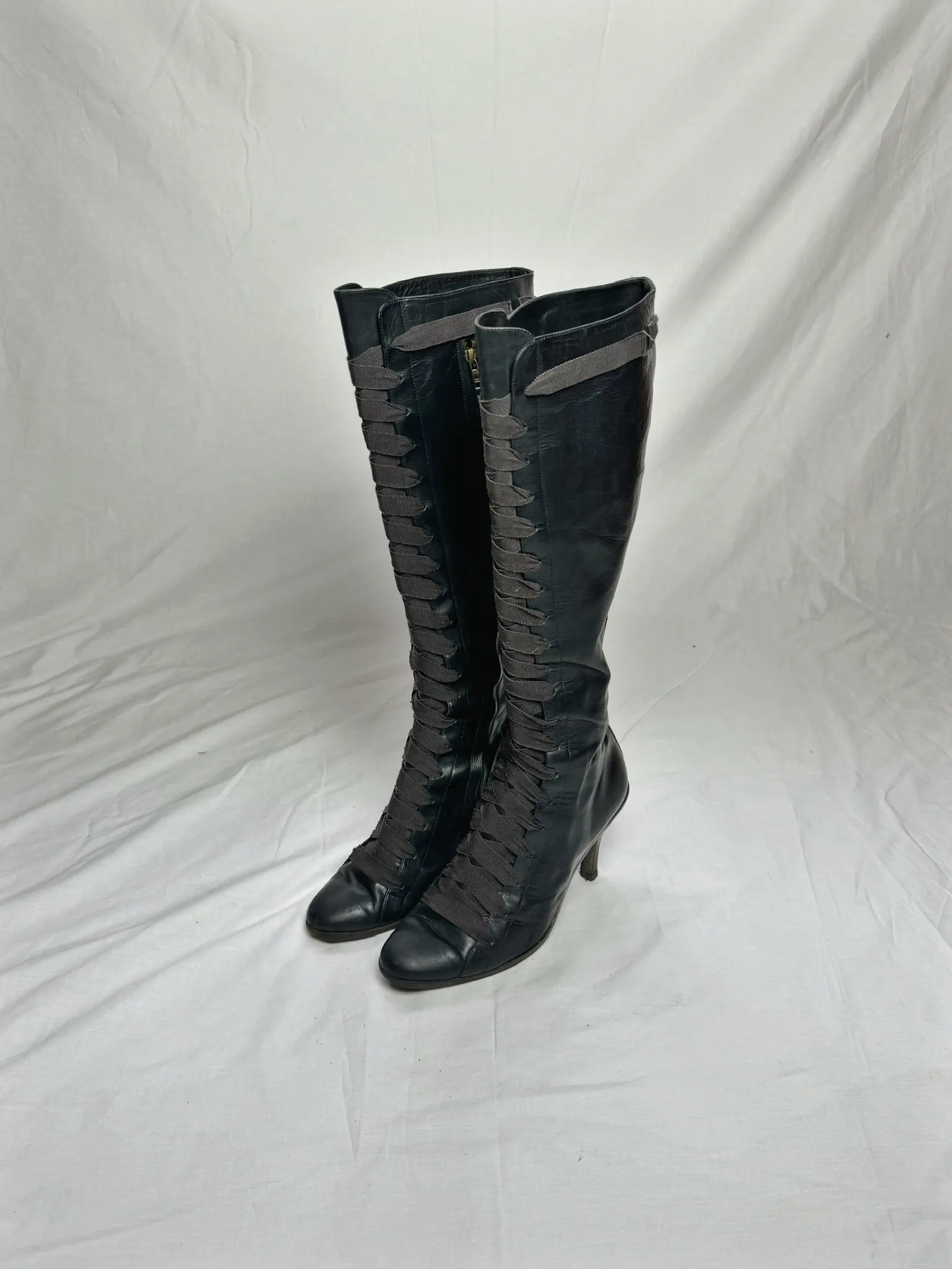 DRIES VAN NOTEN RIBBON BOOTS