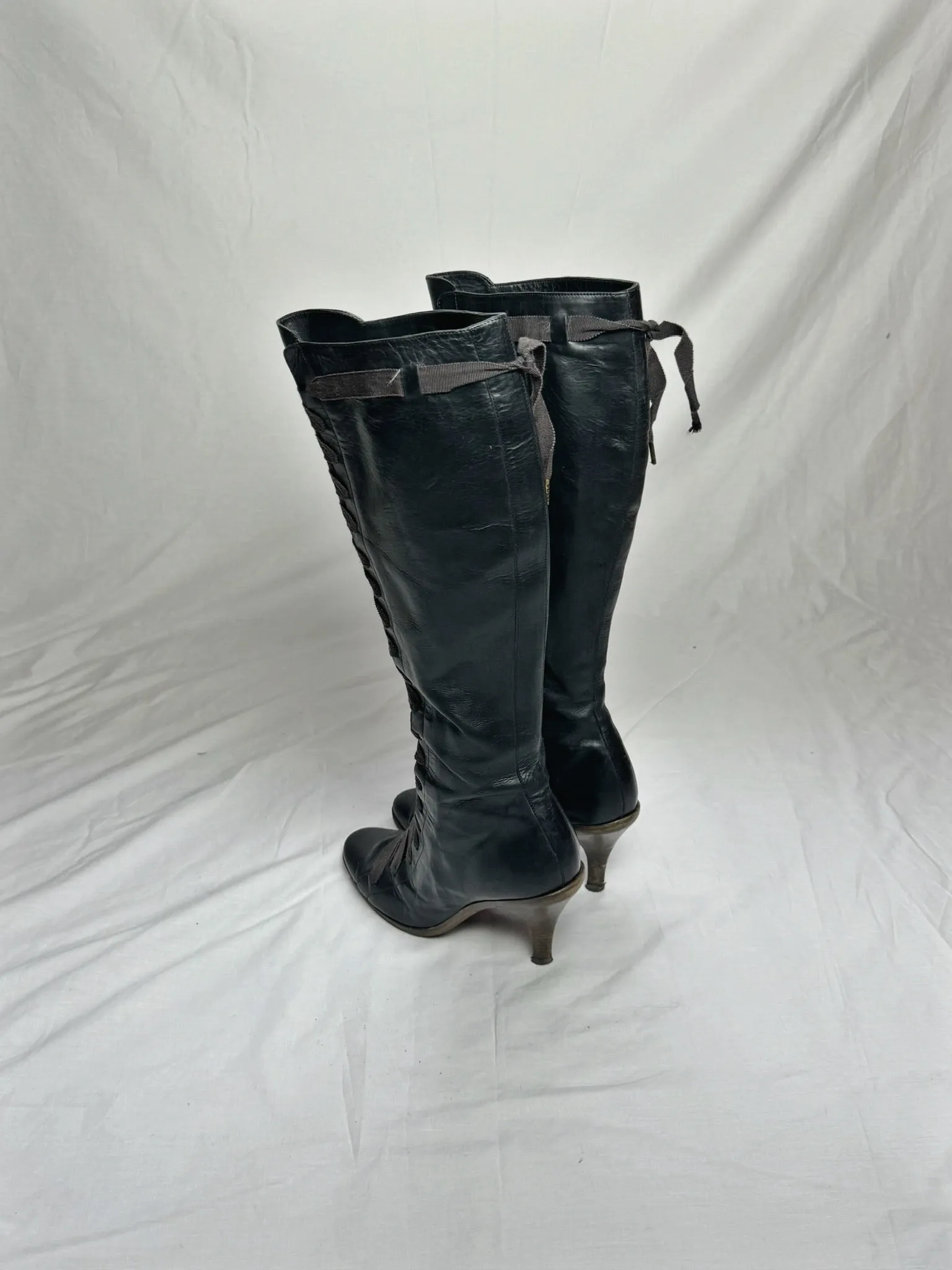 DRIES VAN NOTEN RIBBON BOOTS