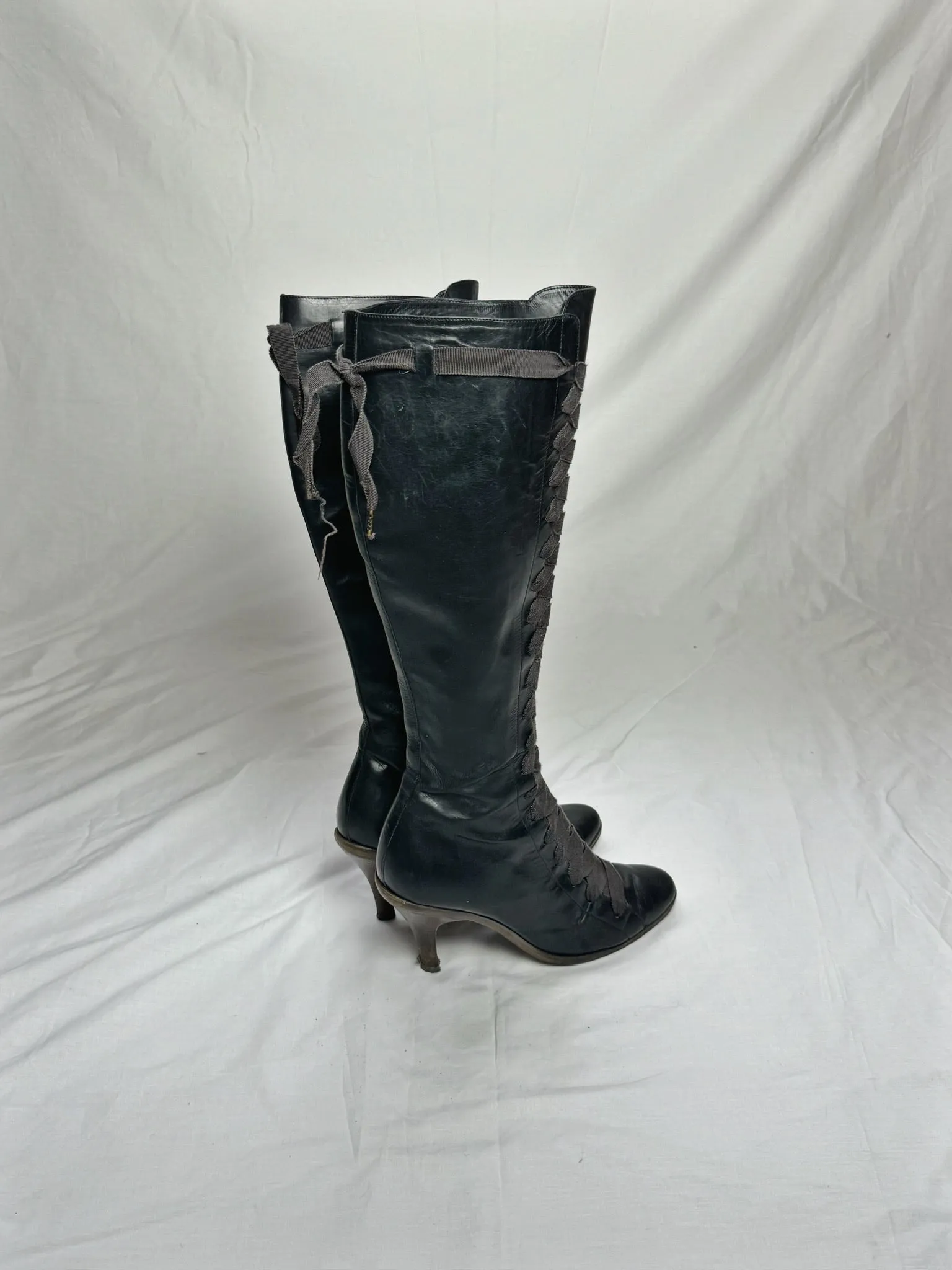 DRIES VAN NOTEN RIBBON BOOTS