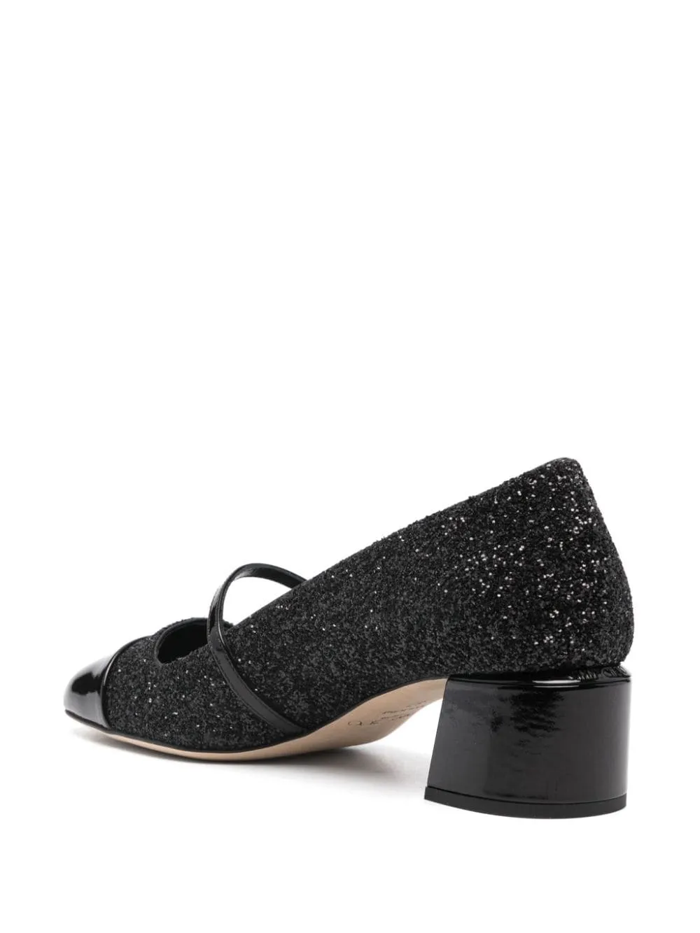 Elisa 45 glittered leather pumps