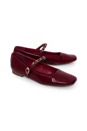 Ella Ballerina Shoes - Maroon