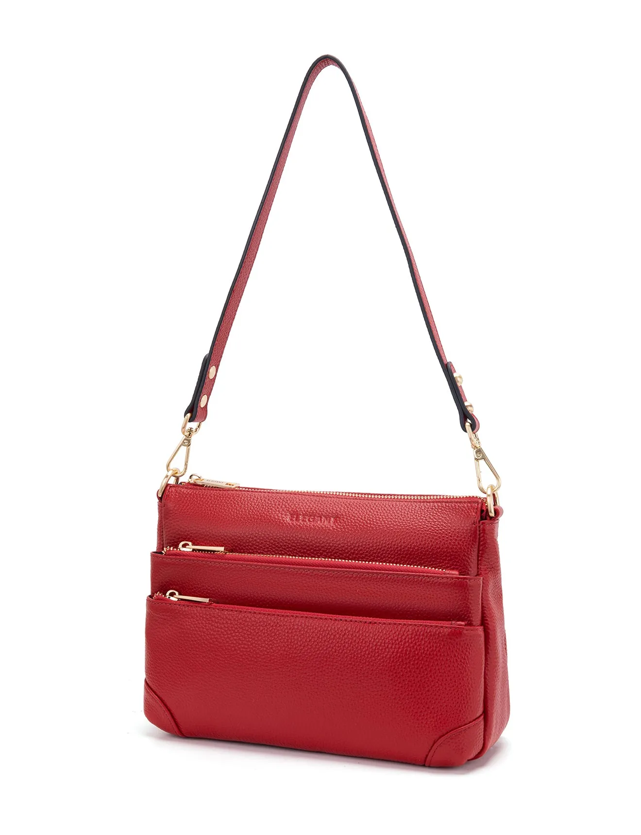 FAITH LEATHER CROSS BODY BAG- E1-0749-FIRE- NEW IN