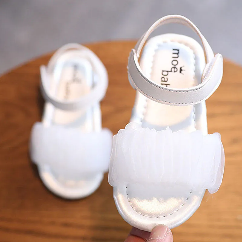 Girls Sandals Summer Hot Children Shoes Princess Lace Girls Sandal Kids Shoes Sandal Primary School Student Baby Girl Shoes